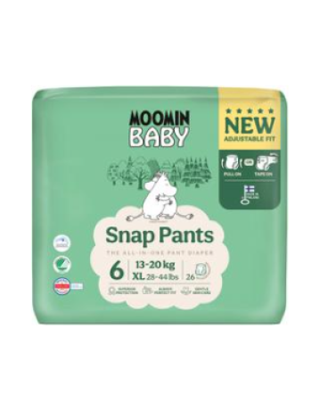 Подгузники-трусики Moomin Baby Snap Pants размер 6-26 шт 13-20 кг