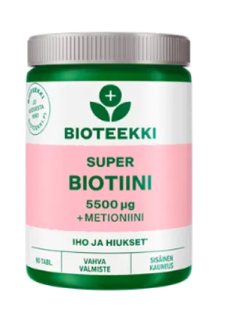 Препарат для кожи, волос и слизистых оболочек Bioteekki Super Biotiini 90 капсул