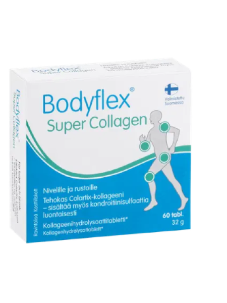 Пищевая добавка с коллагеном Bodyflex Super Collagen Kollageenitabletti 60 шт