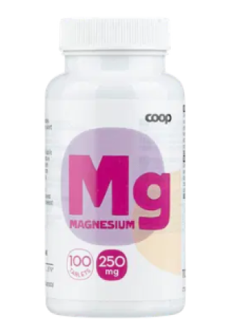 Пищевая добавка с магнием Coop Magnesium 250mg 100 таб