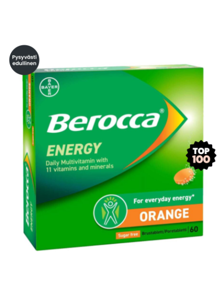 Витаминно-минеральный препарат шипучий BEROCCA ENERGY ORANGE 60шт о вкусом апельсина