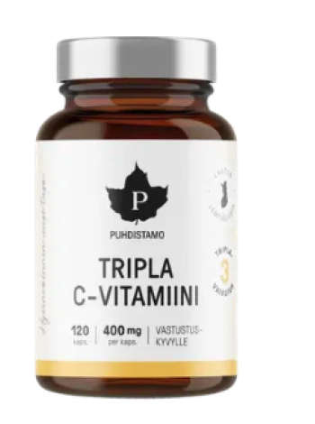 Витамины Puhdistamo Tripla C-vitamiini 400 мг 120 капсул