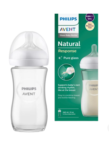 Детская бутылочка Philips Avent Natural Response из стекла 240 мл