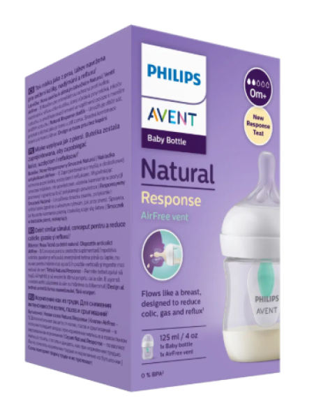 Детская бутылочка Philips Avent Natural Response Airfree SCY670/01 125 мл
