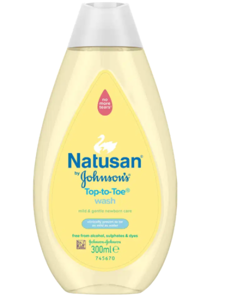Детский гель для душа Natusan by Johnson's Top-to-toe 300 мл