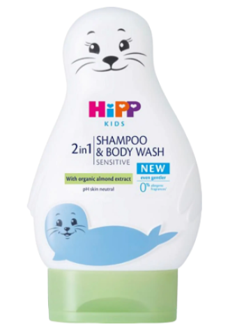 Шампунь и гель для душа Hipp Baby Care 2in1 Shampoo & Body Wash Sensitive 200 мл для детей 