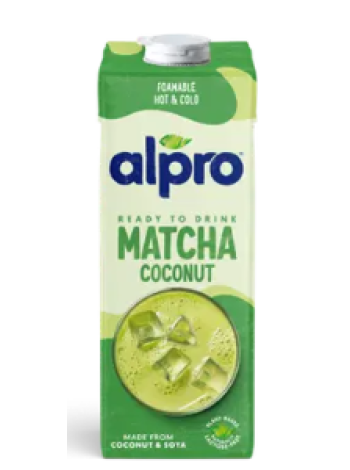 Кокосовый напиток Alpro Matcha Coconut 1 л с соевым чаем матча без добавок 