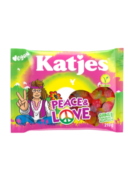 Фруктовые жевательные конфеты Katjes Peace & Love 210 г