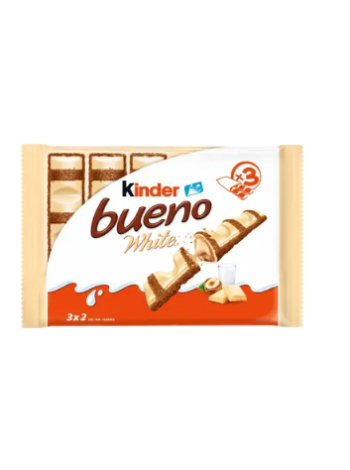 Вафельные шоколадные батончики Kinder Bueno White 3 шт по 39 г 