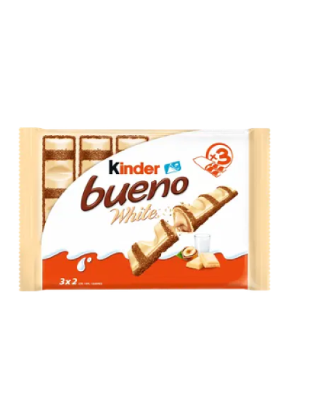 Вафельные шоколадные батончики Kinder Bueno White 3 шт по 39 г 