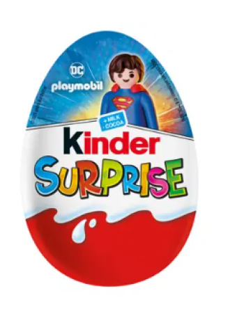 Яйцо из молочного шоколада Kinder Surprise с молочной начинкой внутри 20 г