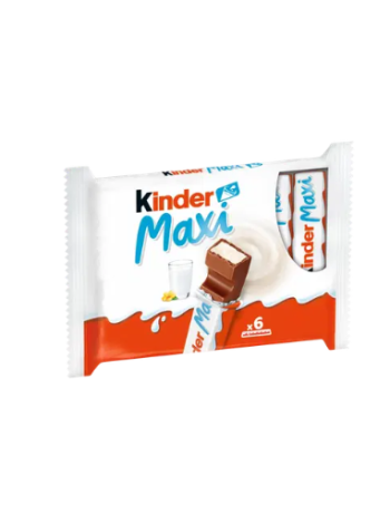 Шоколад Kinder Maxi с молочной начинкой, 126 г 6 шт 