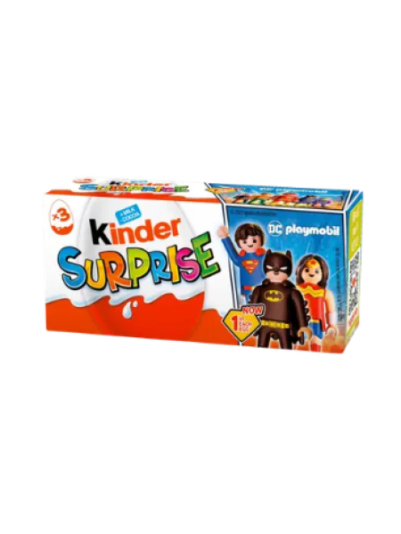 Шоколадный сюрприз с игрушкой Kinder Surprise 3х20 г