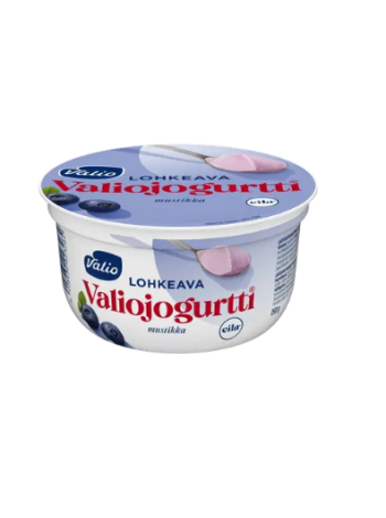 Йогурт Valio lohkeava jogurtti mustikka 150г черника без лактозы