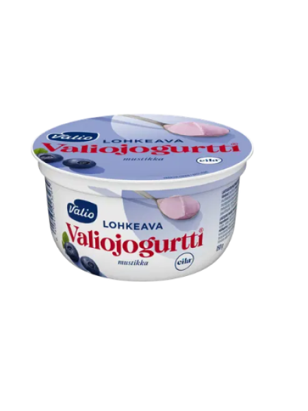 Йогурт Valio lohkeava jogurtti mustikka 150г черника без лактозы