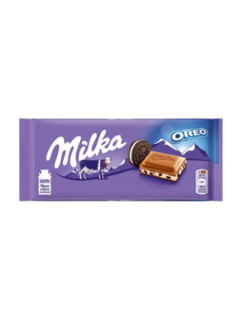 Молочный шоколад Milka Oreo 100 г с ванильным кремом