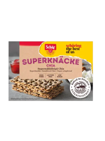 Безглютеновые хрустящие хлебцы Schär Super с семенами чиа 140 г