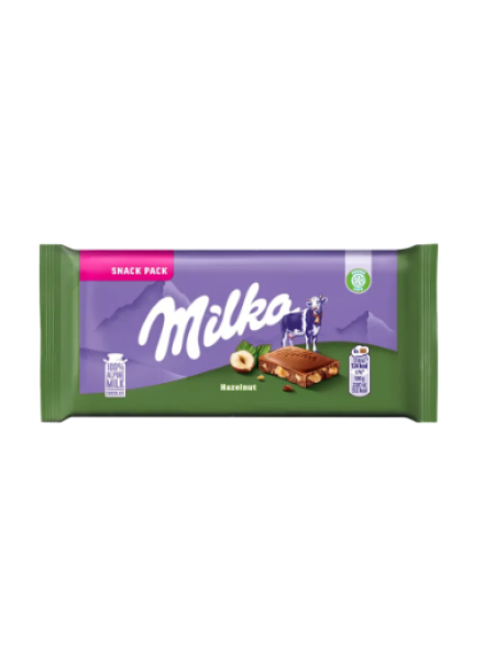 Молочный шоколад Milka с орехами 45 г