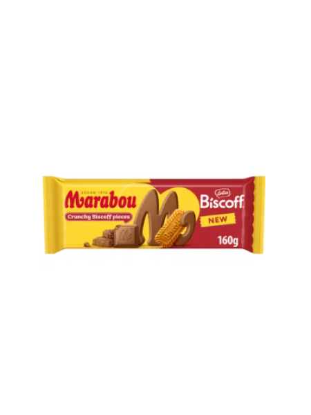 Молочный шоколад Marabou Biscoff 160 г с крошками печенья Biscoff