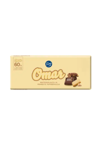 Плиточный молочный шоколад Fazer Omar 180 г