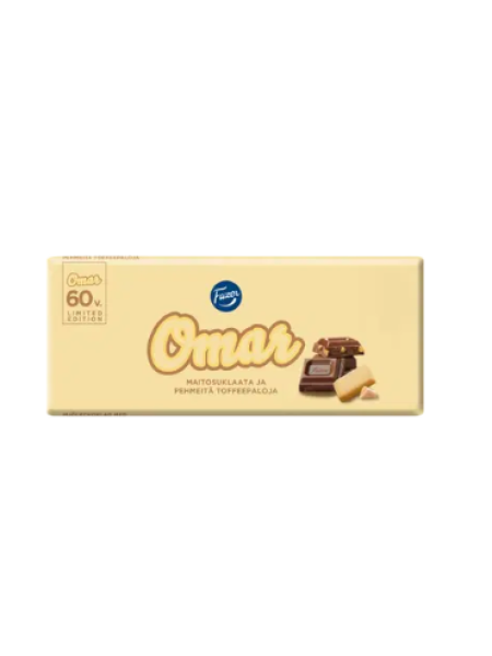 Плиточный молочный шоколад Fazer Omar 180 г