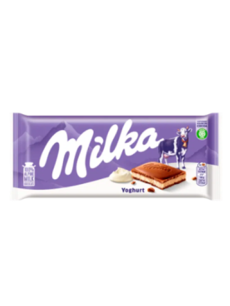 Молочный шоколад с йогуртовой начинкой Milka 100 г 