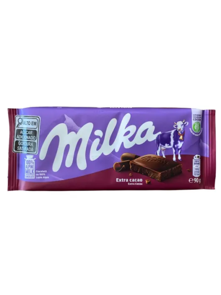 Плиточный шоколад Milka Dark Extra Cocoa 90 г