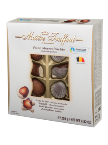 Подарочная коробка конфет морские ракушки Maître Truffout 250 г