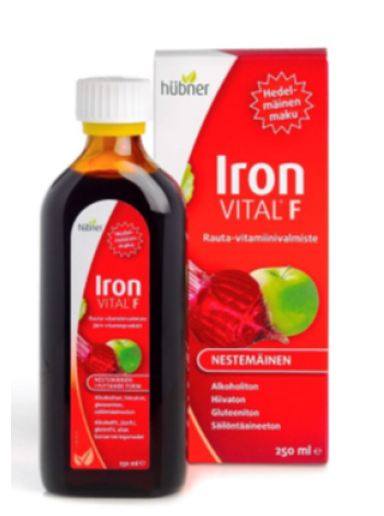 Жидкий препарат железа и витаминов IRON VITAL F HUBNER 250 мл