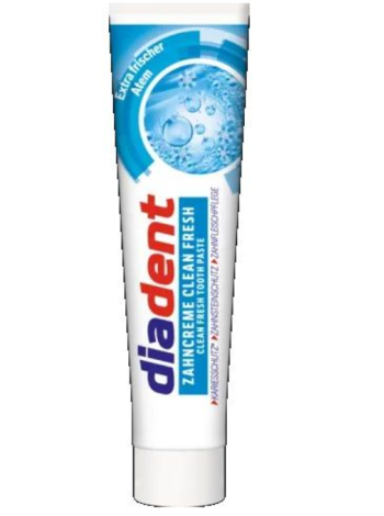 Зубная паста отбеливающая Diadent Clean Fresh 125 мл 