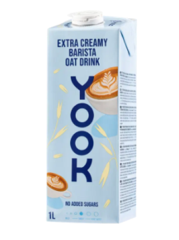 Овсяный напиток бариста с высоким содержанием сливок Yook Barista Extra Creamy Kaerajook 1 л
