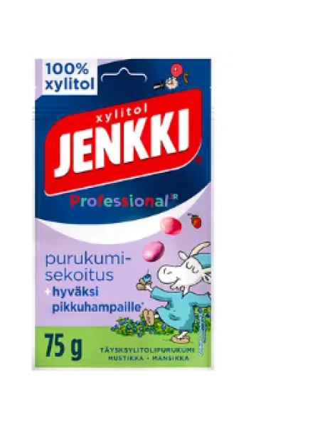 Смесь жевательной резинки для детей Jenkki Professional JR Herra Hakkarainen 75г