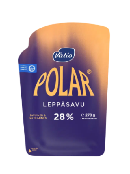 Сыр копченый Valio Polar Leppäsavu 270г в нарезке