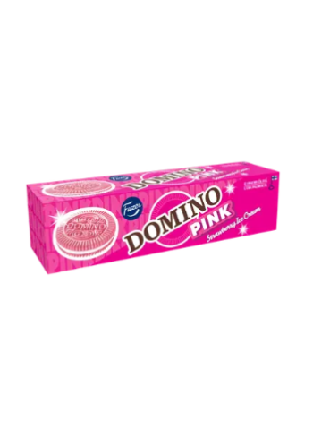 Печенье с клубничной начинкой Fazer Domino Pink 175 г