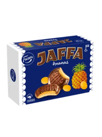 Печенье бисквитное с анасасовым мармеладом Fazer Jaffa Ananas 300 г