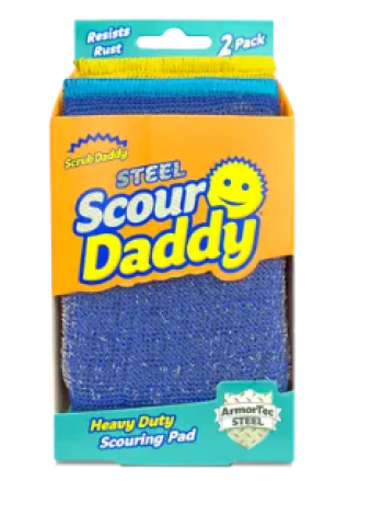 Набор стальных чистящих губок Scour Daddy 2 шт 