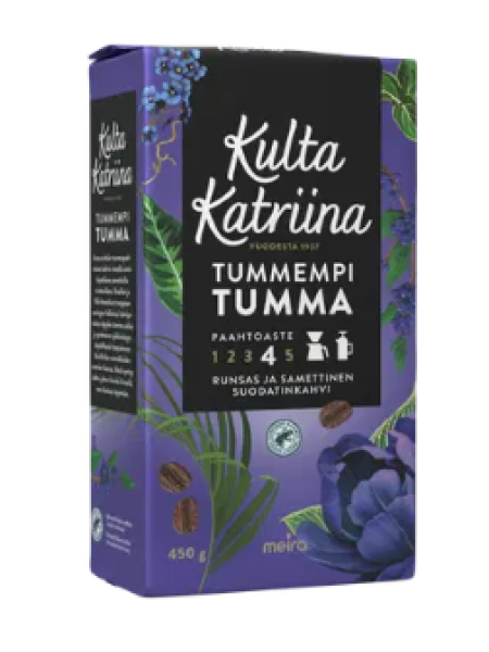 Молотый кофе Kulta Katriina Tummempi tumma 450 г
