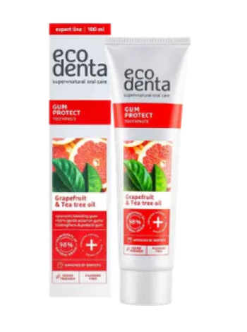 Зубная паста Ecodenta Gum Protect с маслом чайного дерева 100 мл для защиты десен