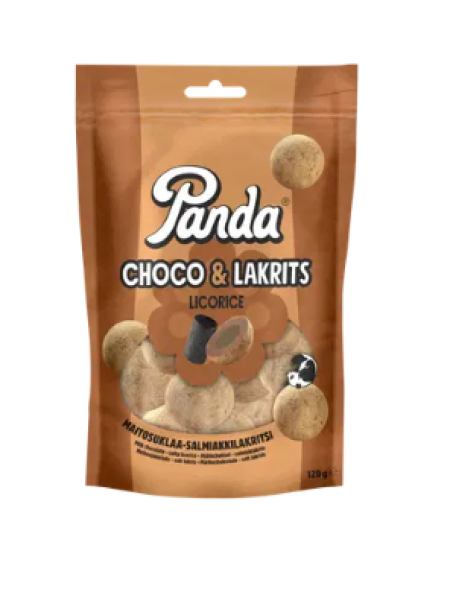 Конфеты с солодкой и шоколадом Panda Choco Licorice 120г
