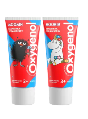 Зубная паста для детей от 3 лет Oxygenol Moomin 50 мл со вкусом клубники 