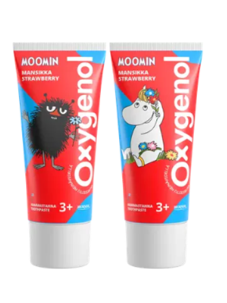 Зубная паста для детей от 3 лет Oxygenol Moomin 50 мл со вкусом клубники 