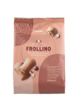 Печенье с фундуком и сливками Coop Frollino 200 г