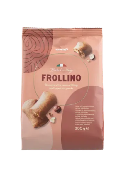 Печенье с фундуком и сливками Coop Frollino 200 г