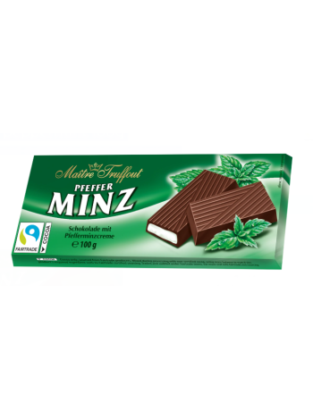 Молочный шоколад с мятой Maitre Truffout Mint 100 г