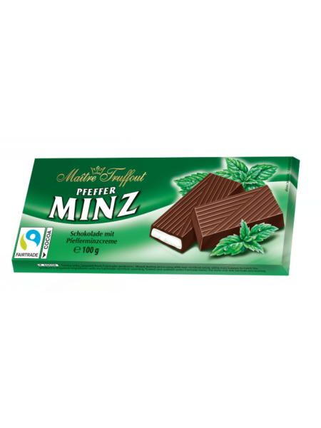 Молочный шоколад с мятой Maitre Truffout Mint 100 г