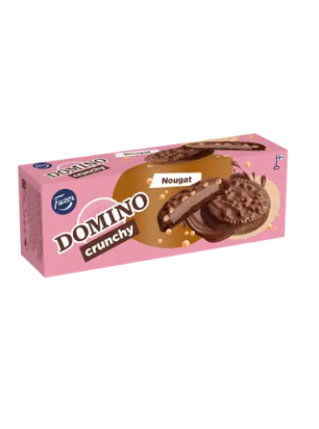 Печенье Fazer Domino Crunchy 150г с нугой