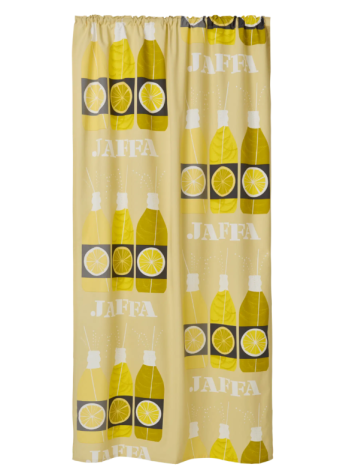 Боковая штора Vallila Jaffa 140x250 см желтая