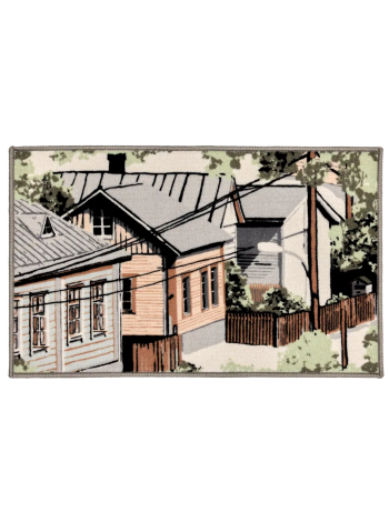 Придверный коврик Vallila Neighborhood 50x80 см мятный цвет