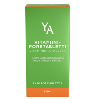 Биологически активная добавка YA Vitamiiniporetabletti Tyrni 2x20 шт со вкусом облепихи