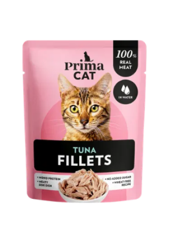 Корм для кошек Prima Cat täissööt kassidele tuunikalaga 50 г